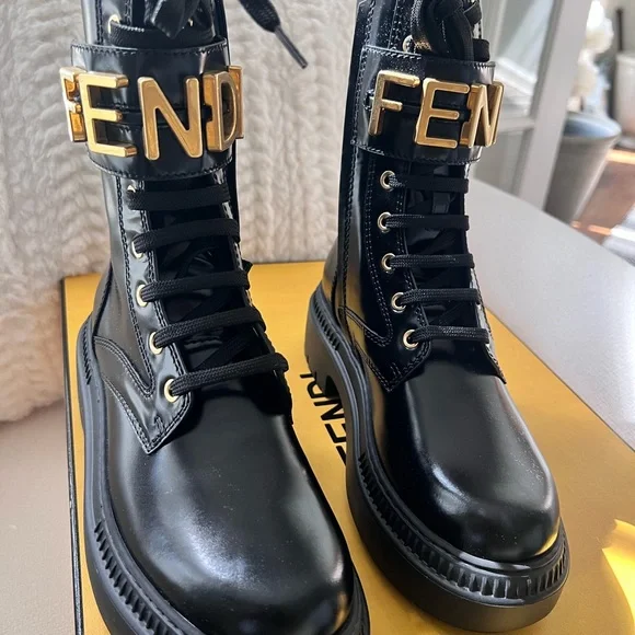 Fendi Black Combat/Moto Boot - BNIB! - Picture 9 of 16